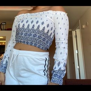 H&M off the shoulder top!